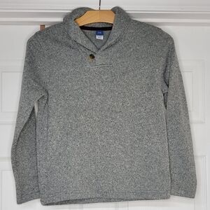 Boy's Gray Shawl Collar Sweater